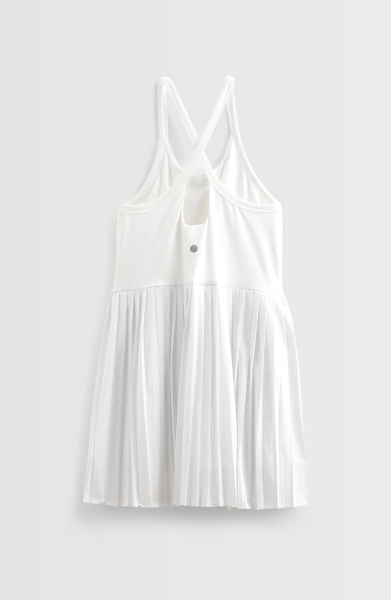 Zella Girl Kids' Perfect Match Pleated Dress, Alternate, color, White