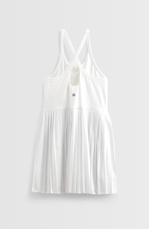 Zella Girl Kids' Perfect Match Pleated Dress In White