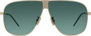 Givenchy GV Speed 64mm Oversize Gradient Pilot Sunglasses | Nordstrom