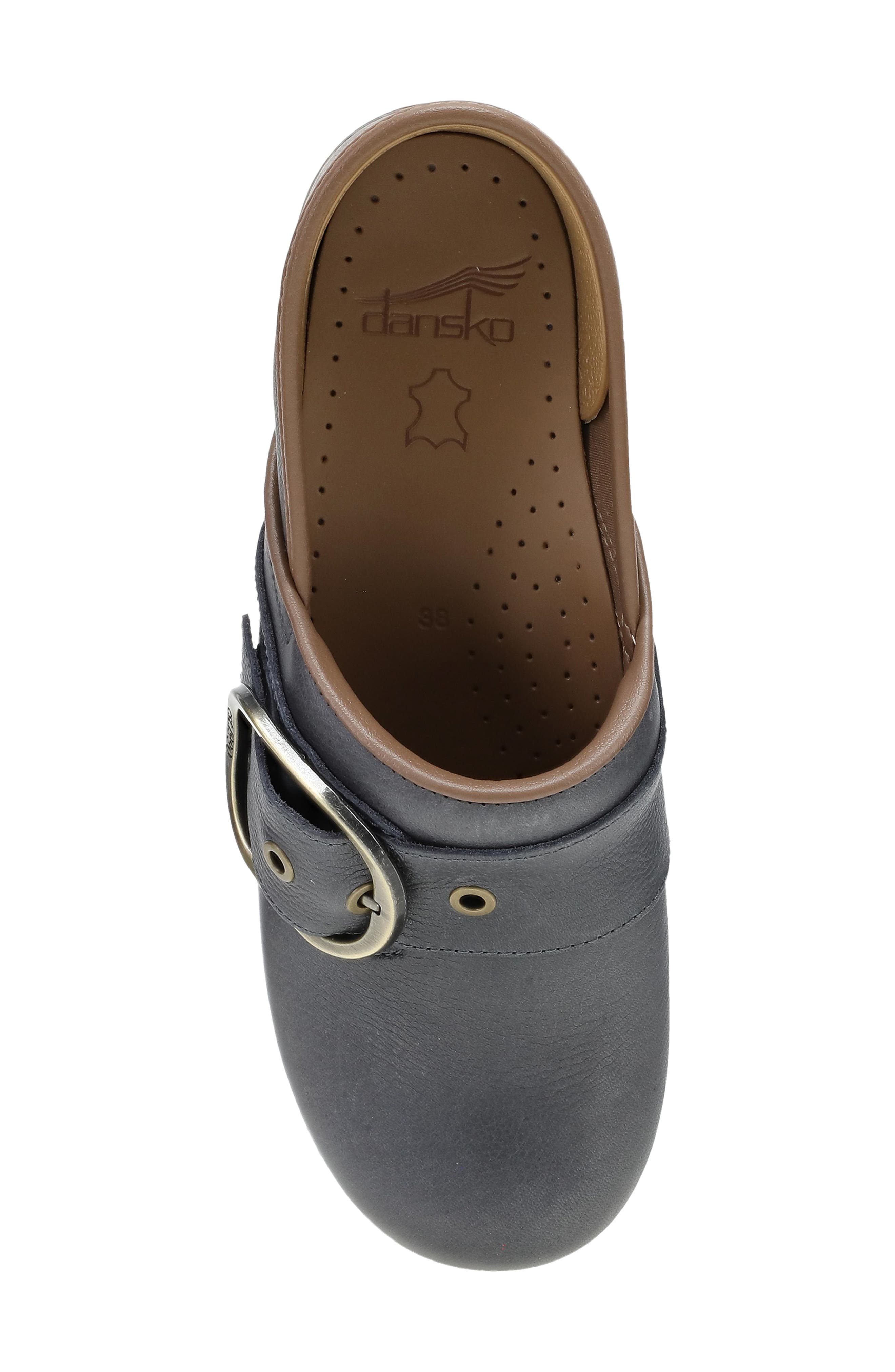 Pearson Buckle Strap Clog, Alternate, color, DUSTY BLUE