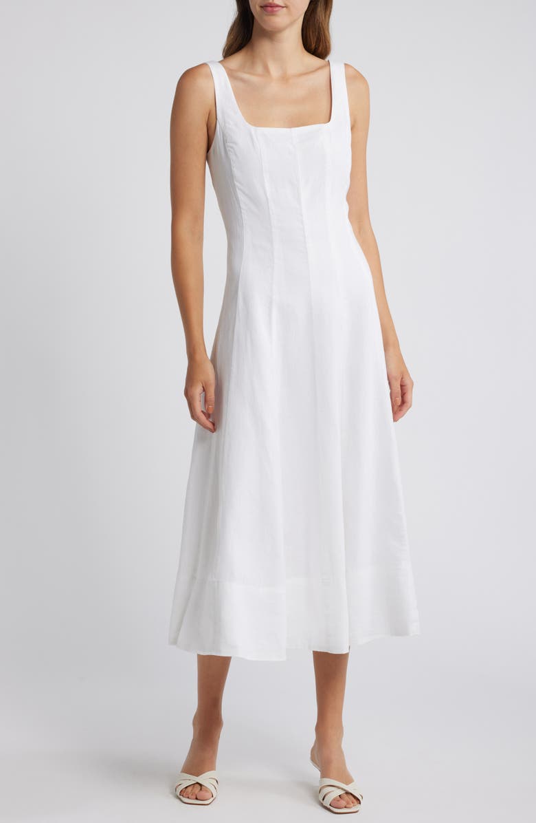 Calina Linen Midi Sundress