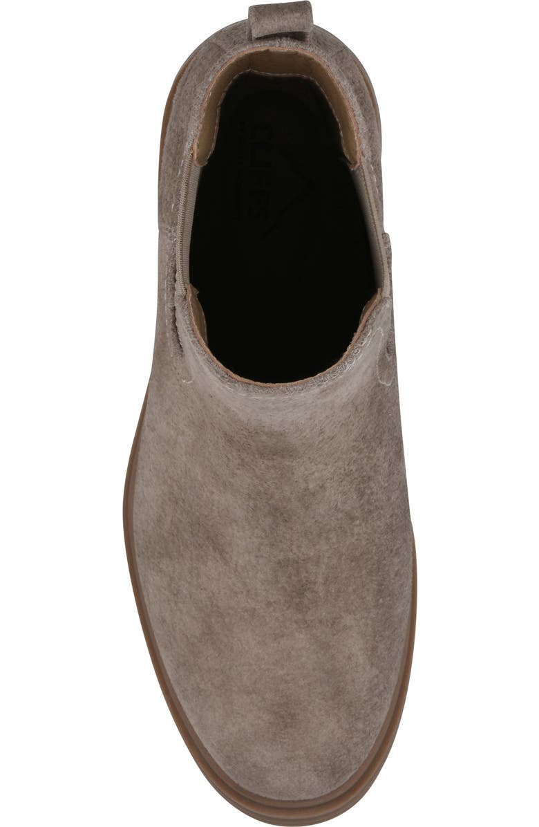 CLIFFS BY WHITE MOUNTAIN Mingo Chelsea Boot, Alternate, color, Sand/ Grey Fabric