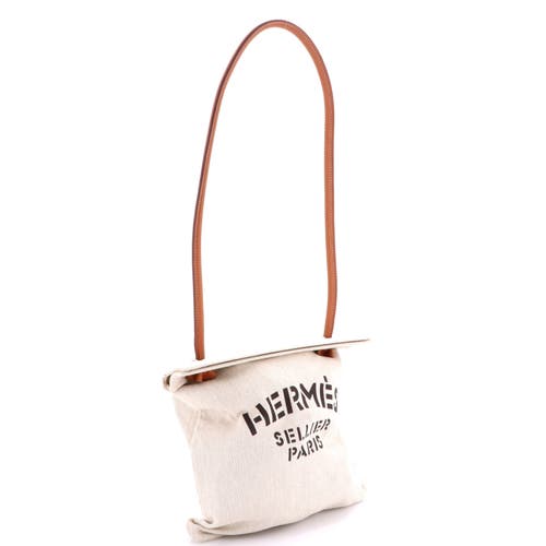 Pre-owned Hermes Hermes Aline Bag Toile Mm In Sand