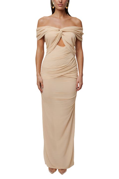 Alessandra Off Shoulder Maxi Dress
