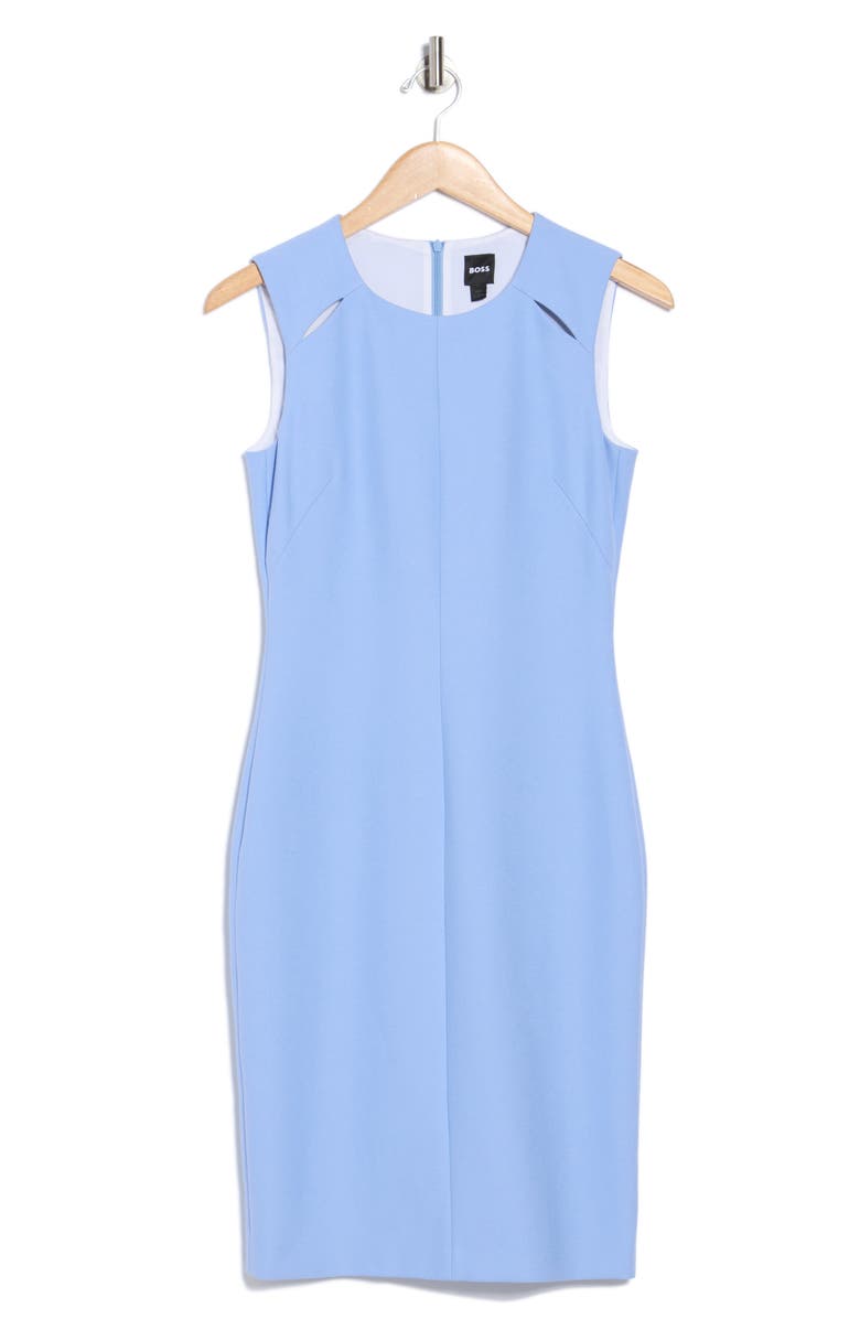 BOSS Detisana Sheath Dress, Alternate, color, Bright Blue