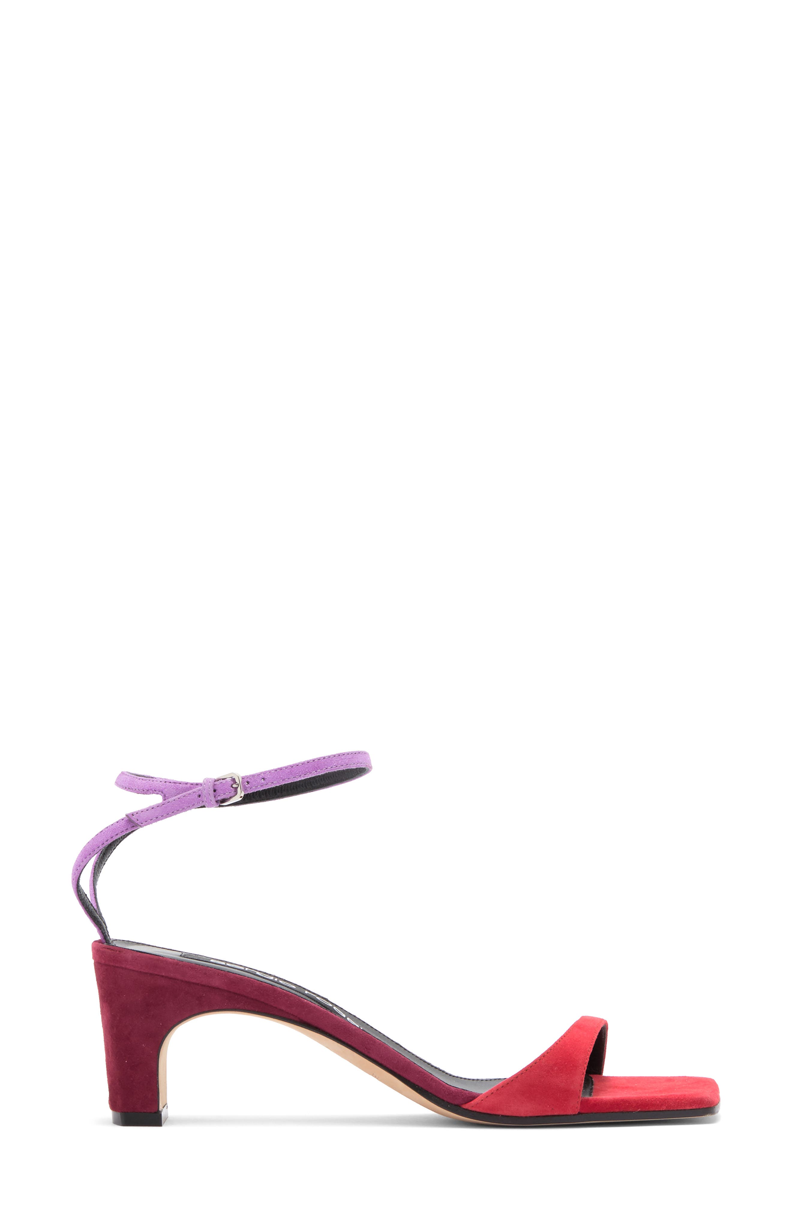 Sergio Rossi Kitten Heel Ankle Strap Sandal, Alternate, color, 