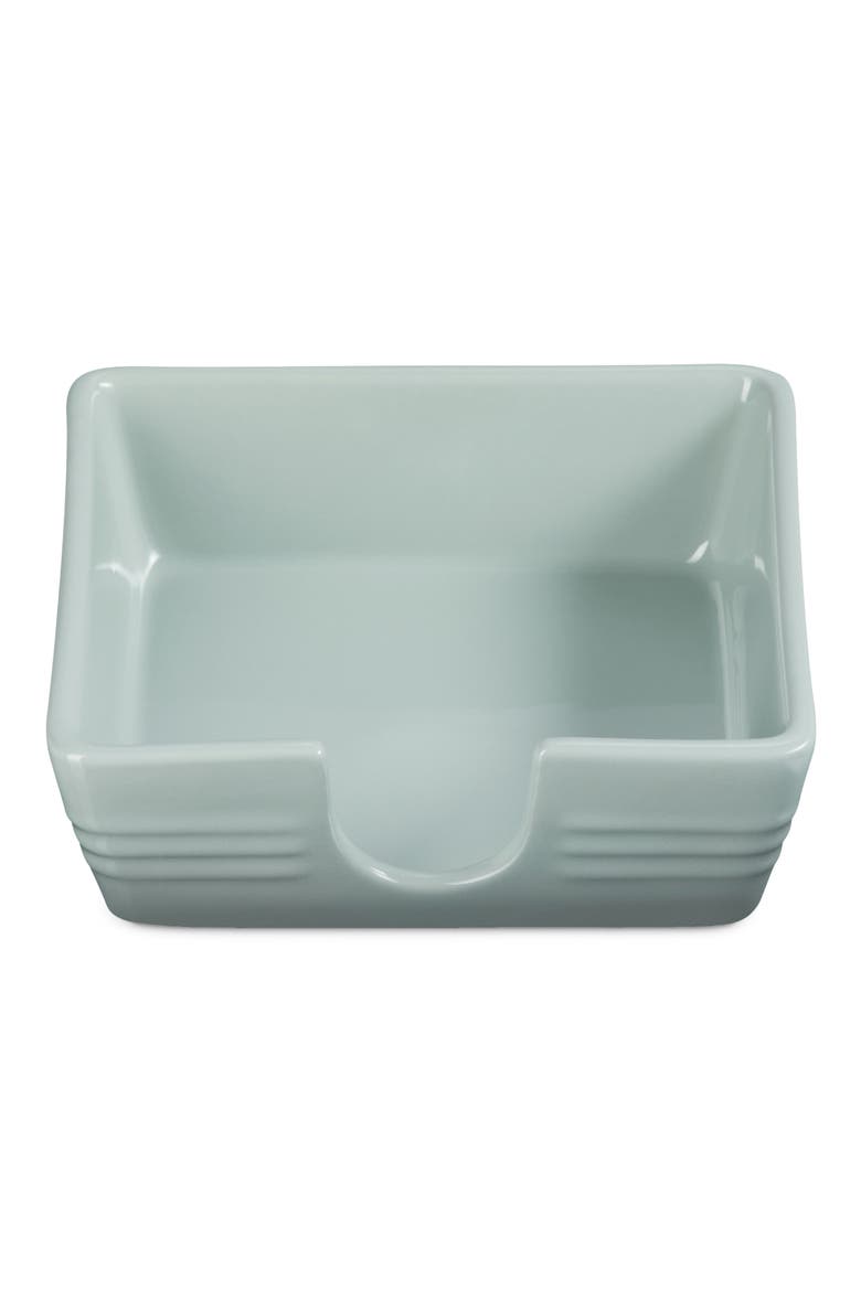 Signature Stoneware Cocktail Napkin Holder, Alternate, color, SEA SALT