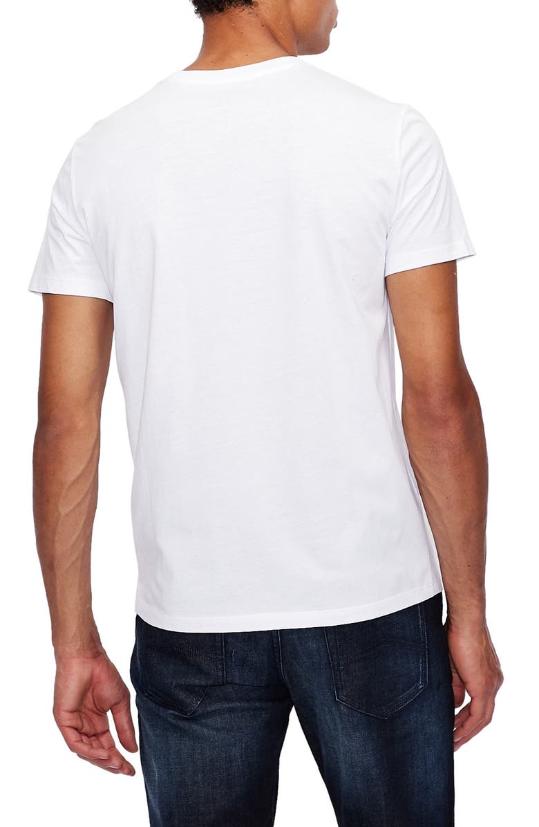 Armani Exchange Milano/New York Logo Graphic Tee, Alternate, color, White