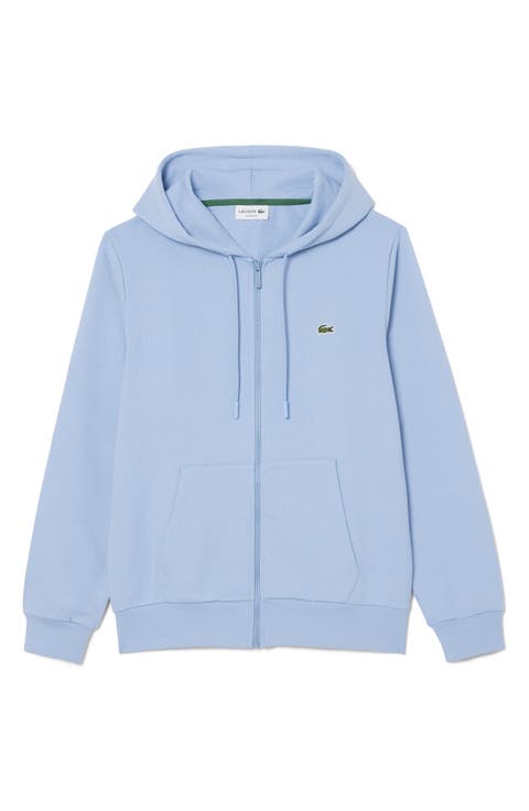 Lightweight Cotton Fleece Zip Hoodie