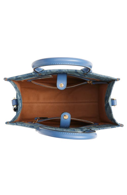 Versace Small La Medusa Barroco Denim Tote