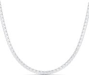 HauteCarat Lab Created Diamond Tennis Necklace