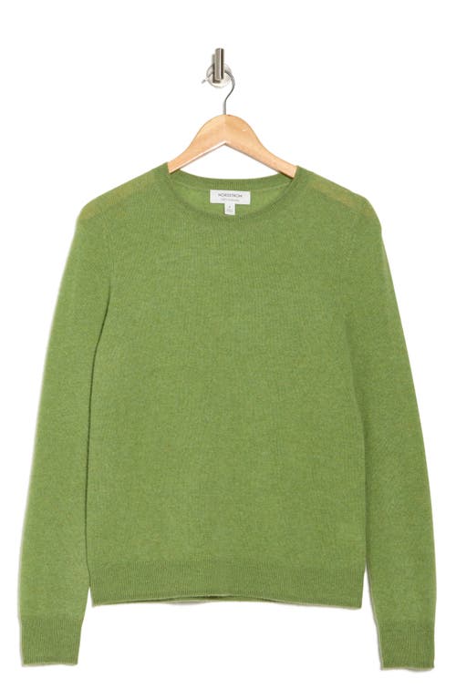 Nordstrom Crewneck Cashmere Sweater In Green