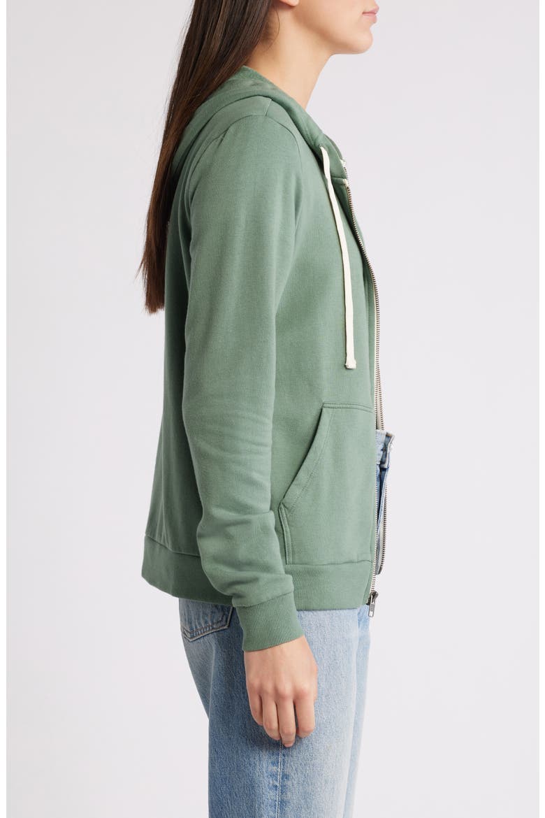 Afternoon Full Zip Hoodie, Alternate, color, SAGE GREEN