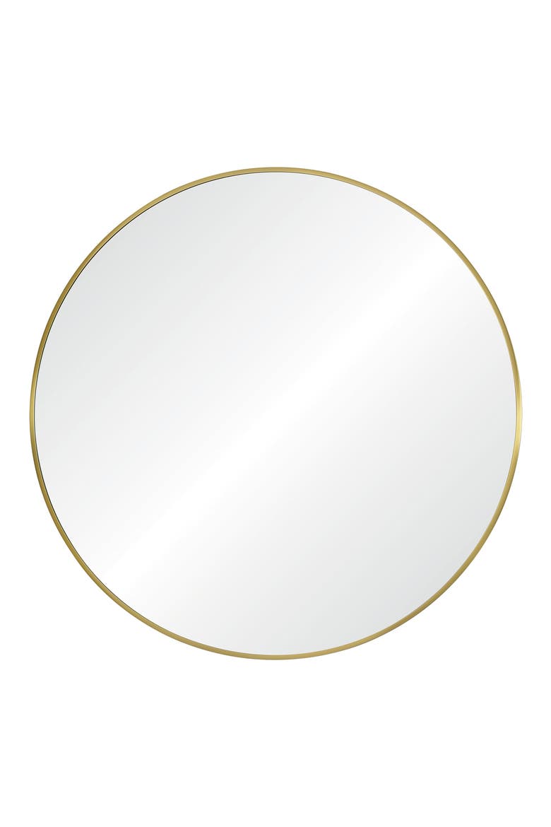 Parga Round Mirror, Main, color, SATIN BRASS