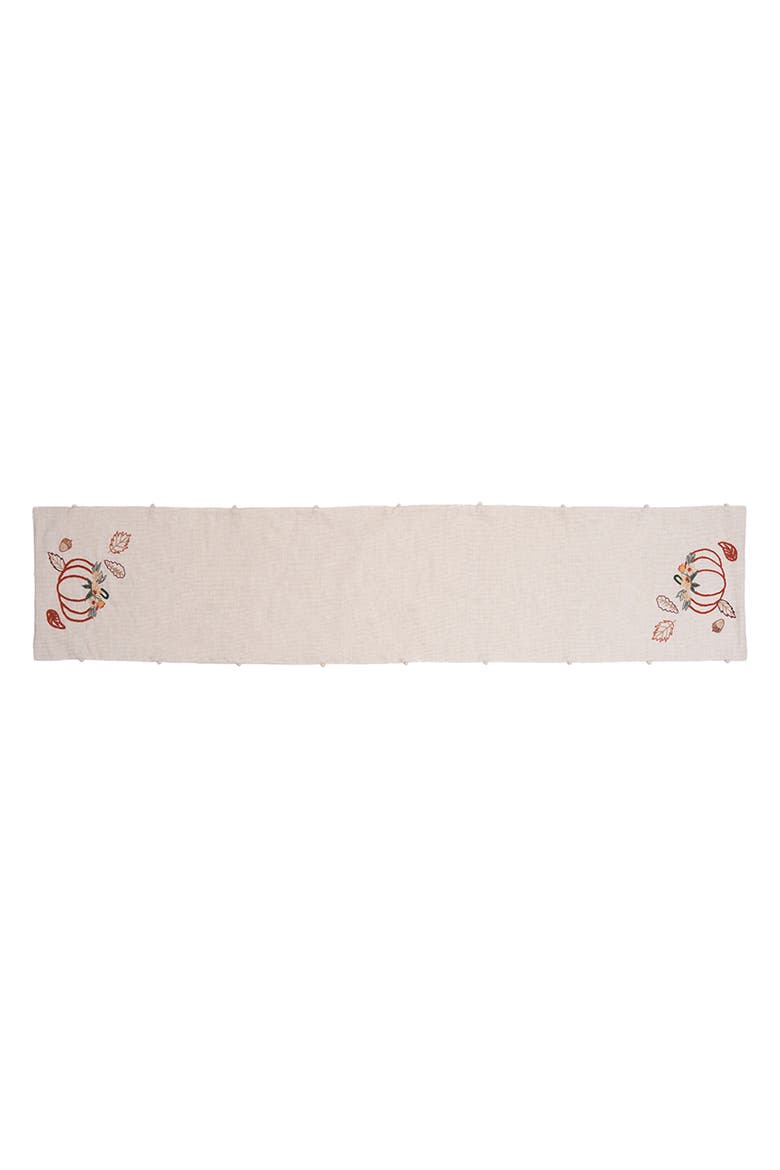Autumn Botanical Table Runner 14" x 72", Alternate, color, Beige