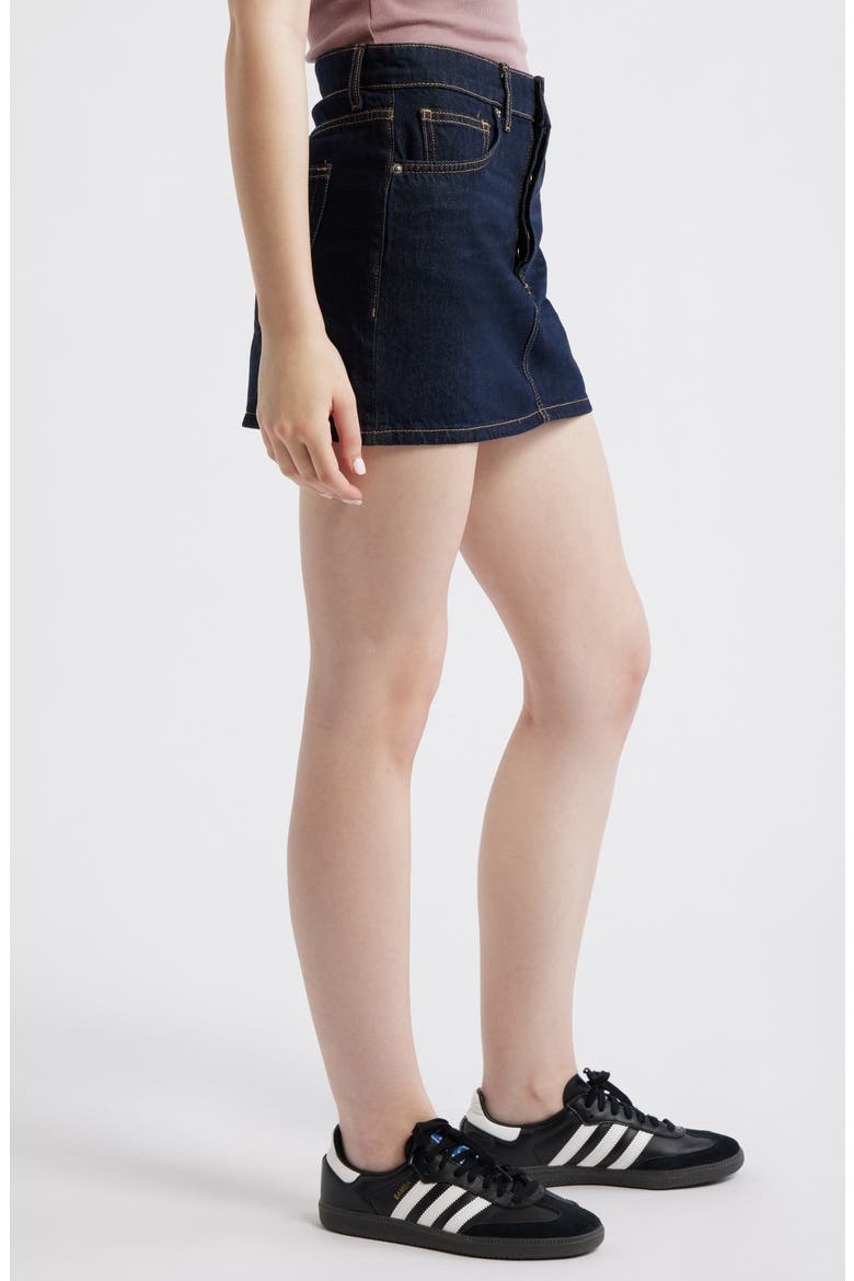 Madior Denim Miniskirt, Alternate, color, DARK BLUE