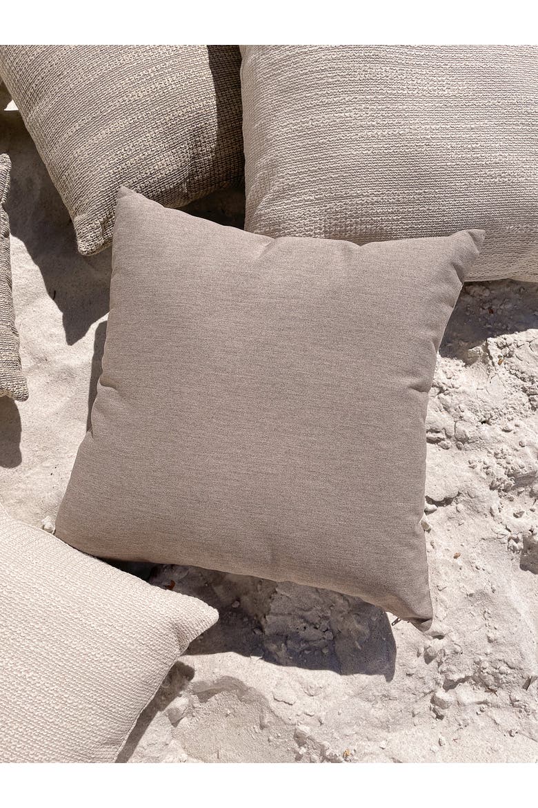 Essential Indoor Outdoor Pillow, Alternate, color, Mocha Brown