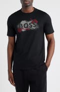 BOSS Thompson Embossed Logo Graphic T-Shirt