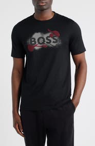BOSS Thompson Embossed Logo Graphic T-Shirt