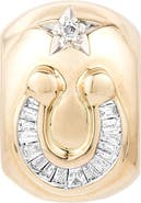 Adina Reyter Horseshoe Diamond Lucky Big Bead Charm