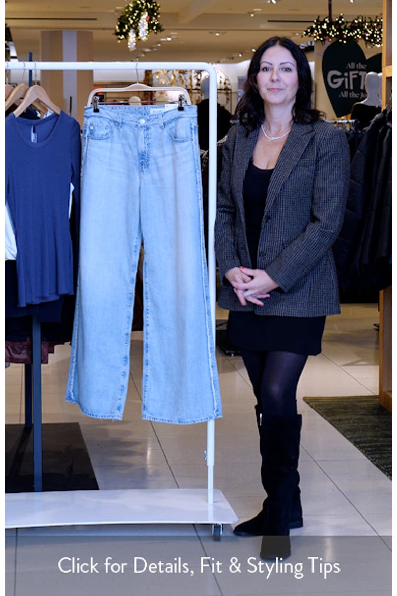 Saige Mid Rise Wide Leg Jeans video