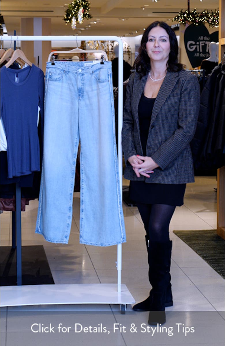 Saige Mid Rise Wide Leg Jeans, sales video thumbnail