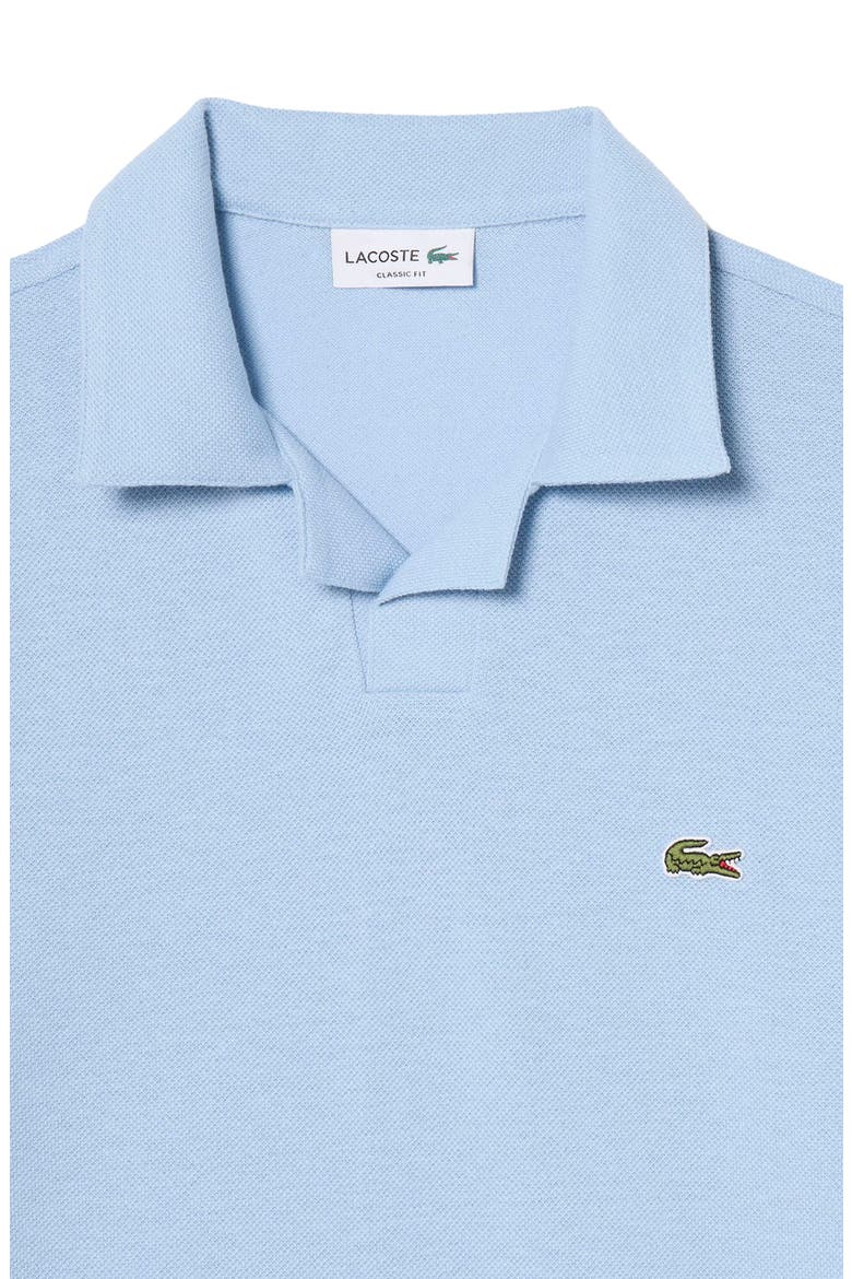 Johnny Collar Cotton & Linen Piqué Polo, Alternate, color, CHAMBRAY