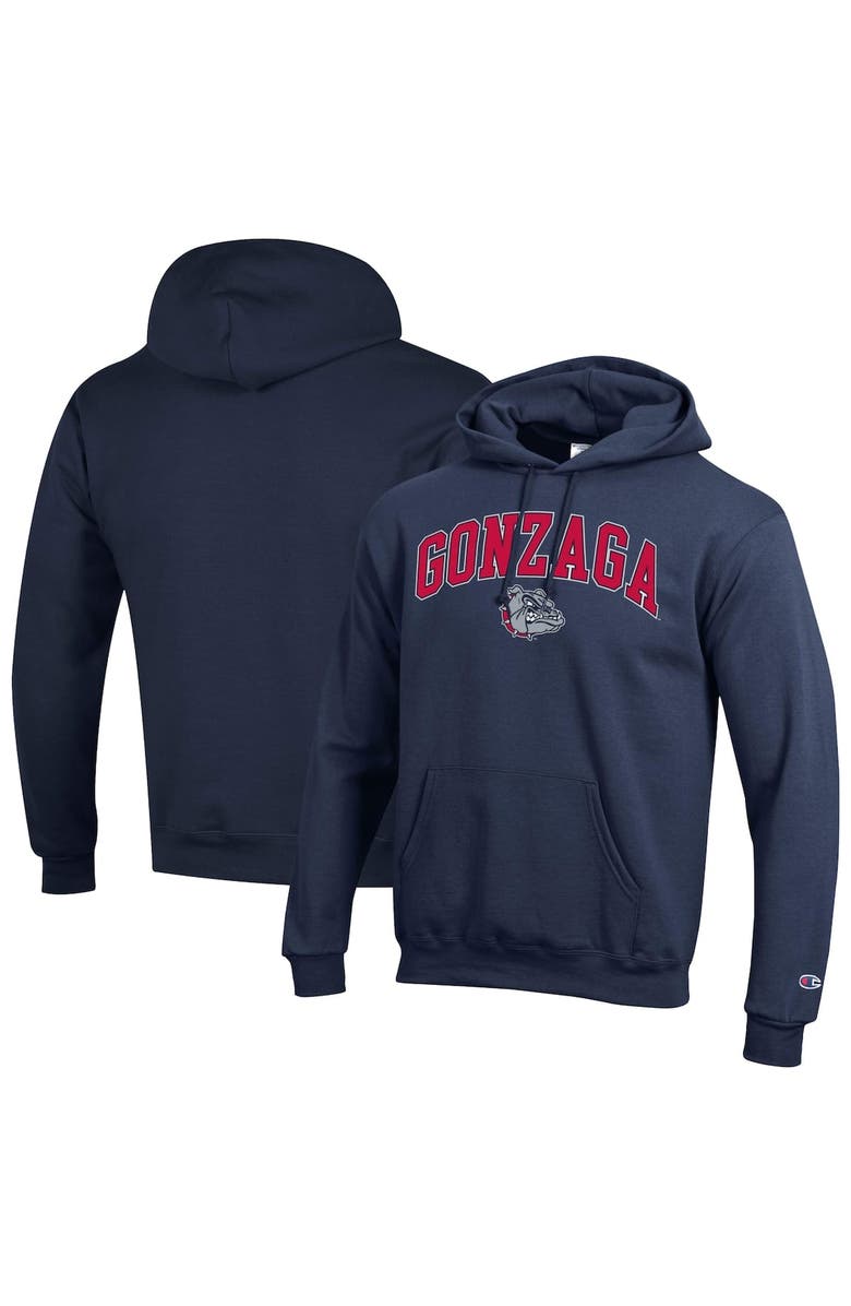 Champion Men's Champion  Navy Gonzaga Bulldogs Arched Logo Fleece Pullover Hoodie, Main, color, Navy