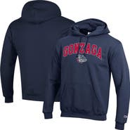 Champion Men's Champion  Navy Gonzaga Bulldogs Arched Logo Fleece Pullover Hoodie