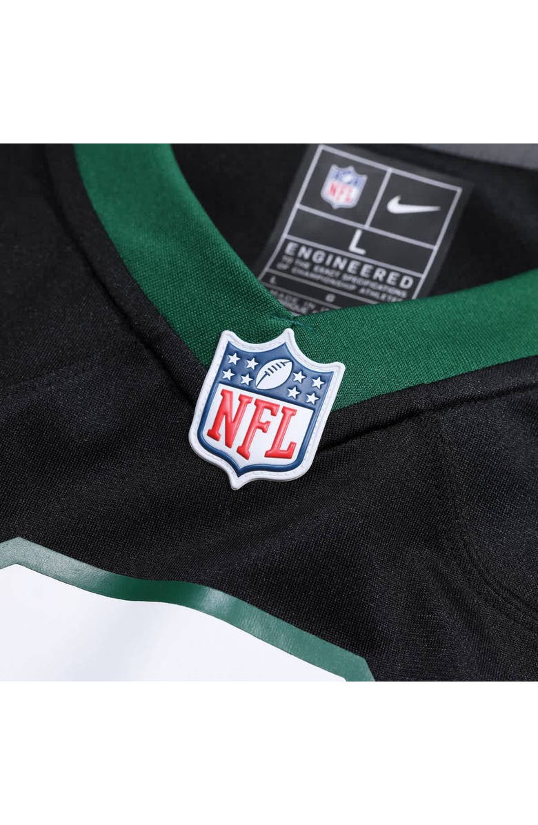 Nike Men's Nike Justin Fields Stealth Black New York Jets Game Jersey, Alternate, color, Black