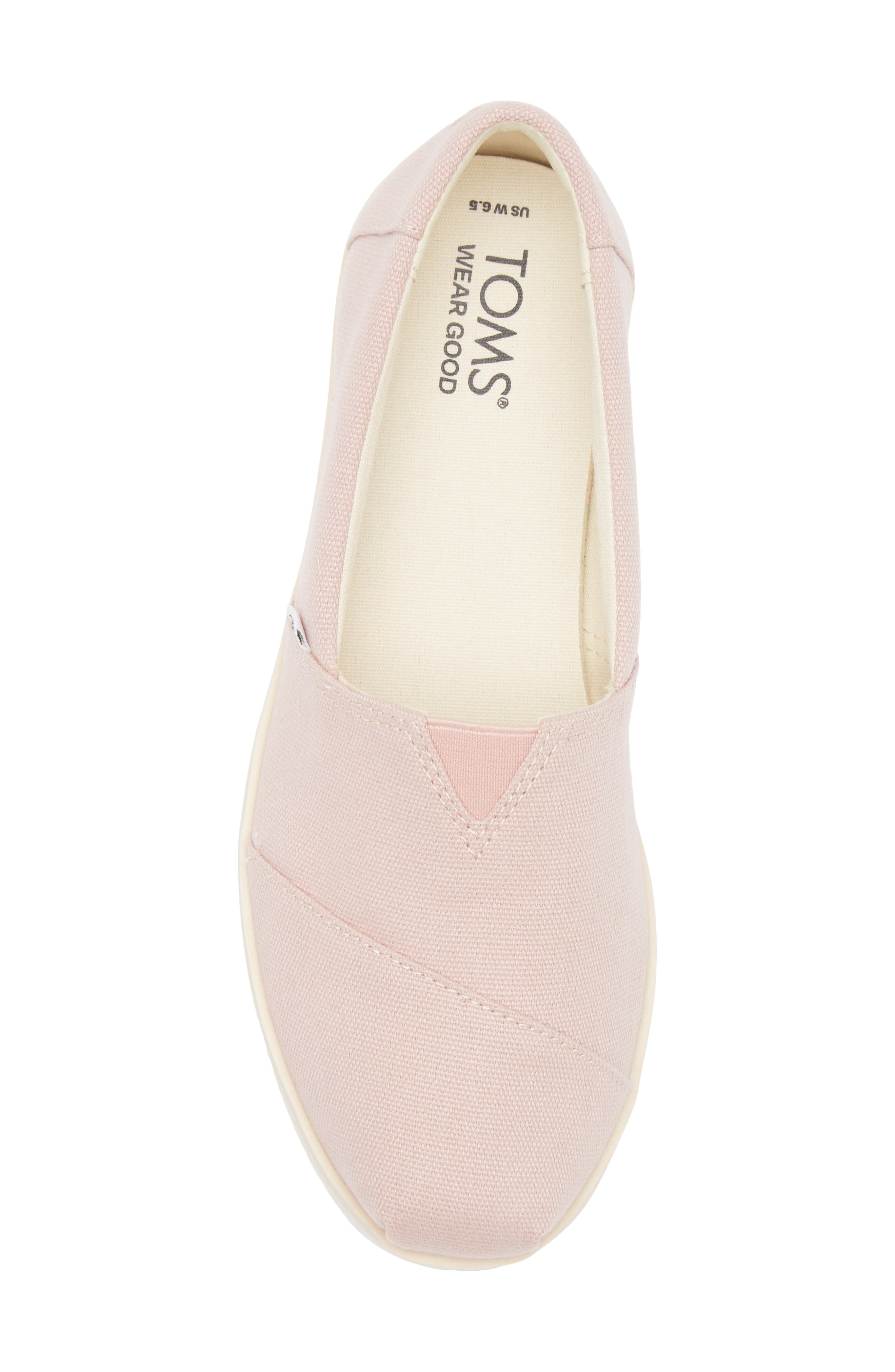 TOMS Alpargata Platform Slip-On Sneaker, Alternate, color, Light/ Pastel Pink