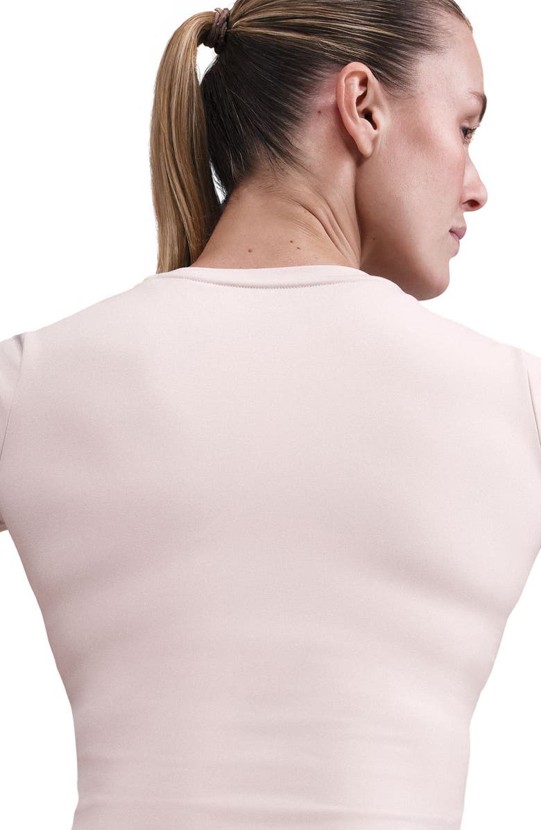 Nike One Dri-FIT Fitted Top, Alternate, color, Silt Red/ White