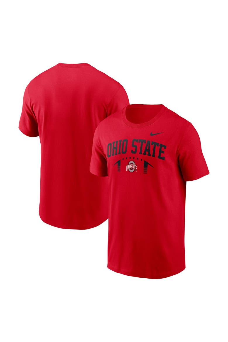 Men's Nike  Scarlet Ohio State Buckeyes Primetime Football Icon T-Shirt, Alternate, color, Scarlet