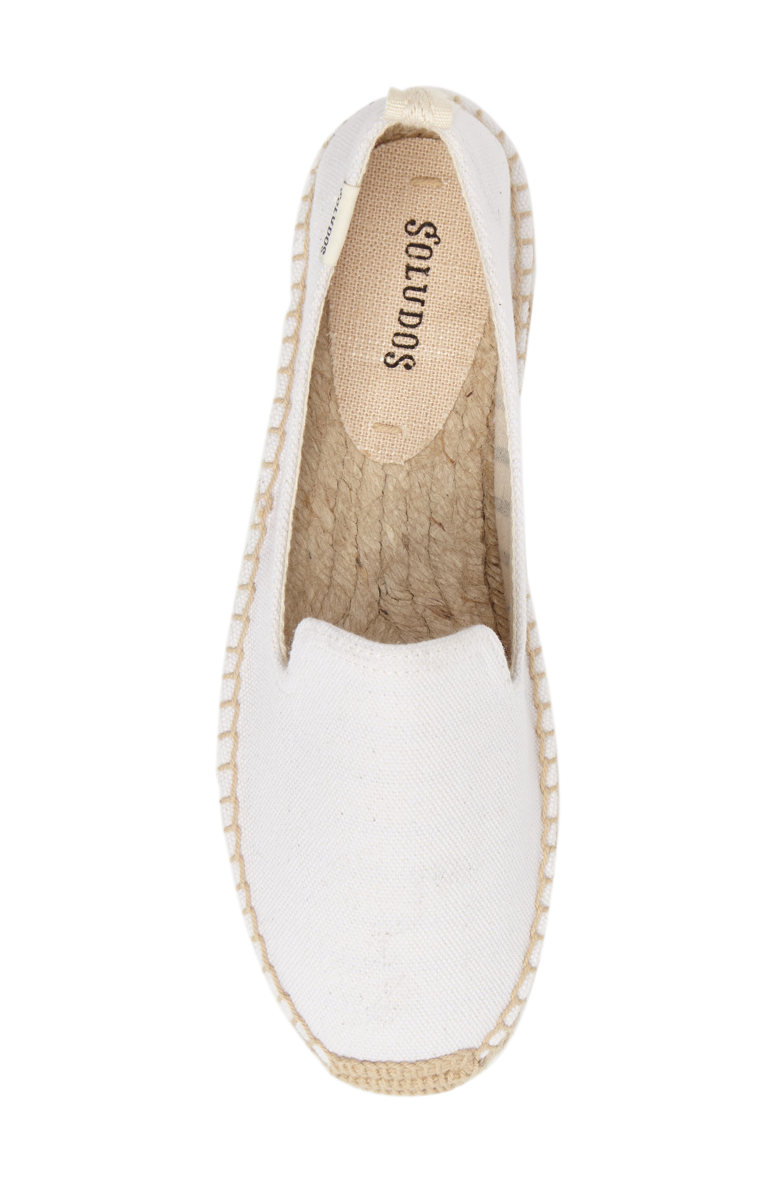 Platform Espadrille, Alternate, color, WHITE CANVAS