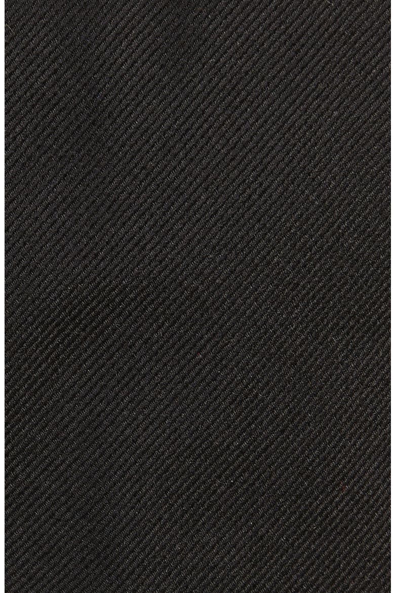 Solid Silk Tie, Alternate, color, BLACK