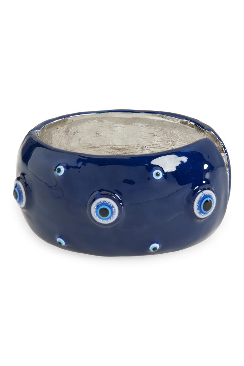 Scarlette Evil Eye Cuff Bracelet, Main, color, BLUE