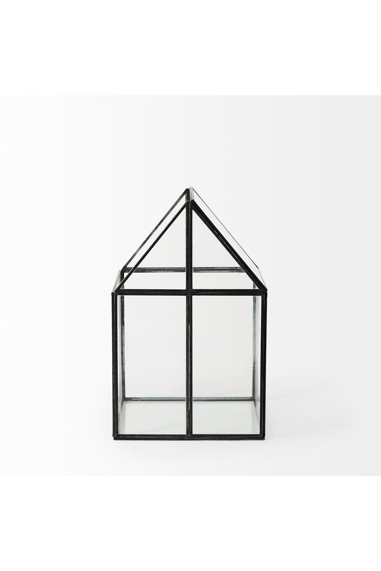 Sikes Hut Terrarium with Glass Base, Alternate, color, Clear