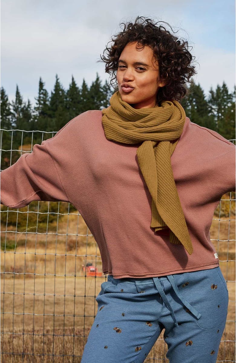 Toad & Co Cazadero Scarf, Alternate, color, Green Moss