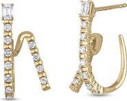 Bony Levy 18K Gold Gatsby Diamond Hoop Earrings