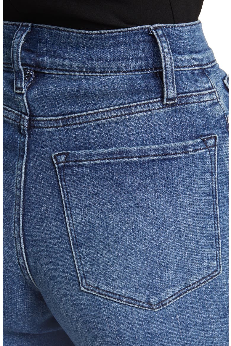 Le Slim Raw Hem Palazzo Jeans, Alternate, color, CROSSINGS