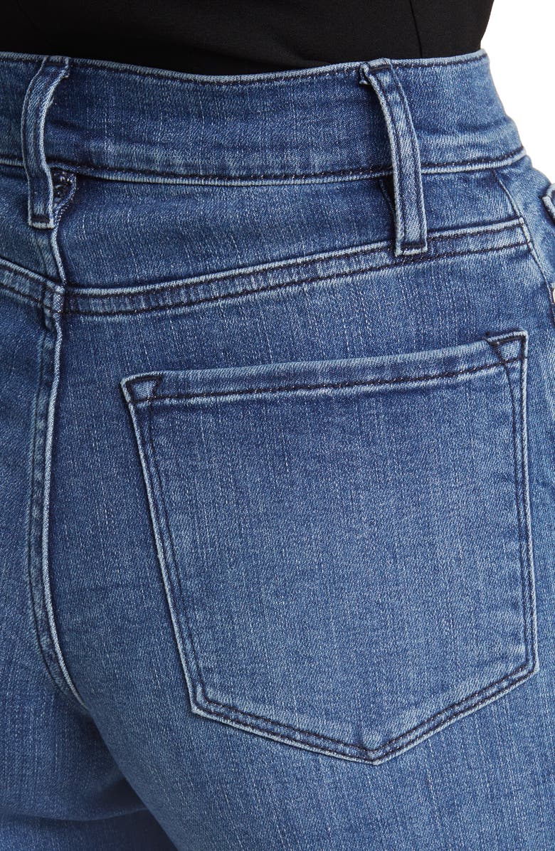 FRAME Le Slim Raw Hem Palazzo Jeans, Alternate, color, Crossings