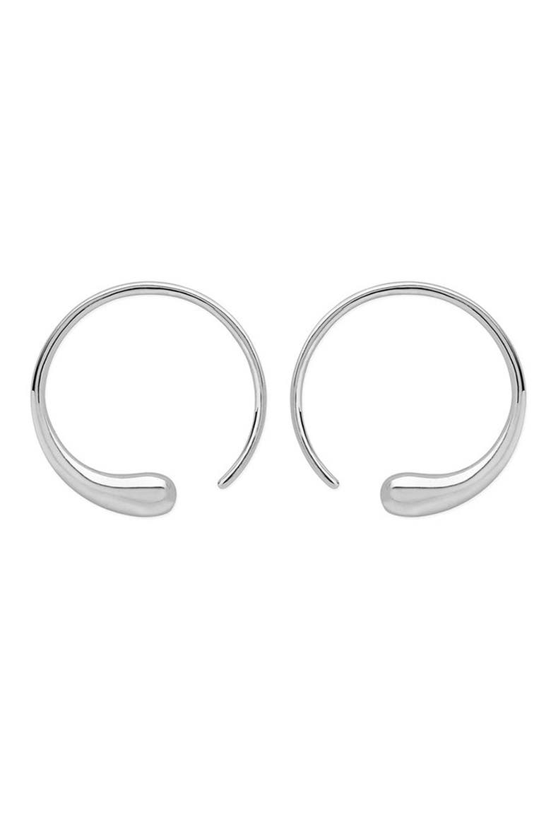 Luna Hoops, Main, color, Sterling Silver