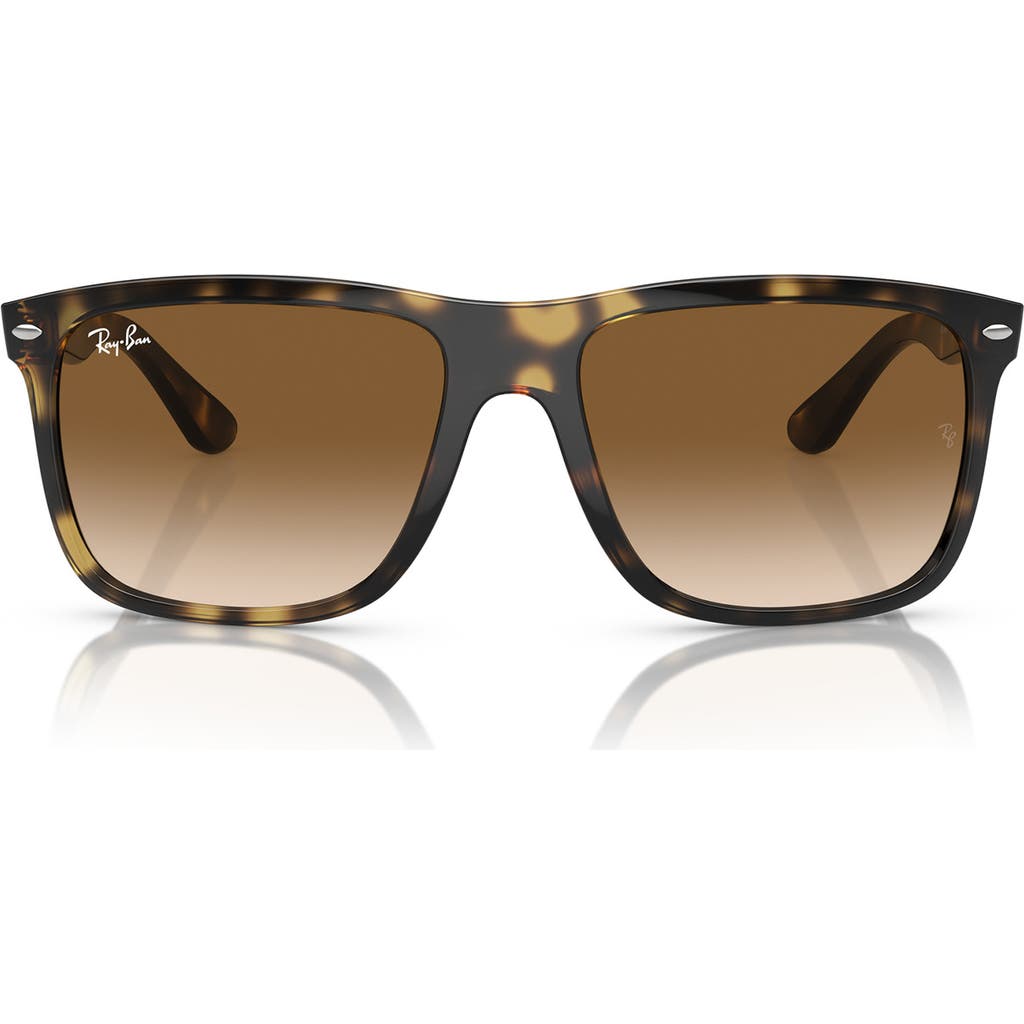 Ray Ban Ray-ban 60mm Polarized Gradient Square Sunglasses In Brown