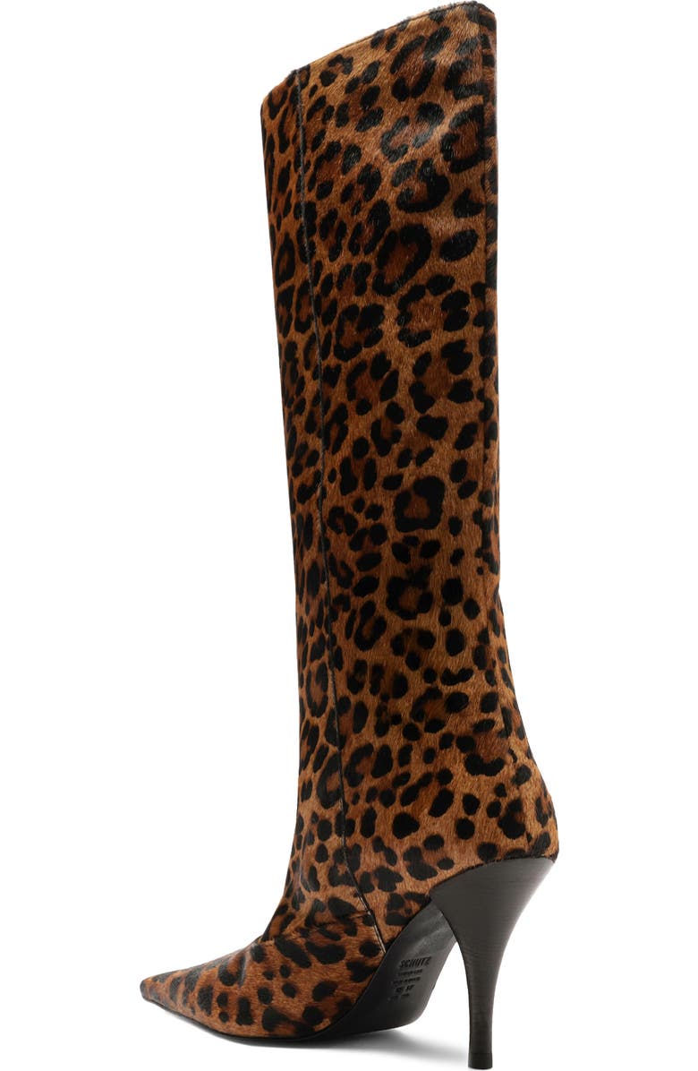 Schutz Rudy Pointed Toe Boot, Alternate, color, Leopard