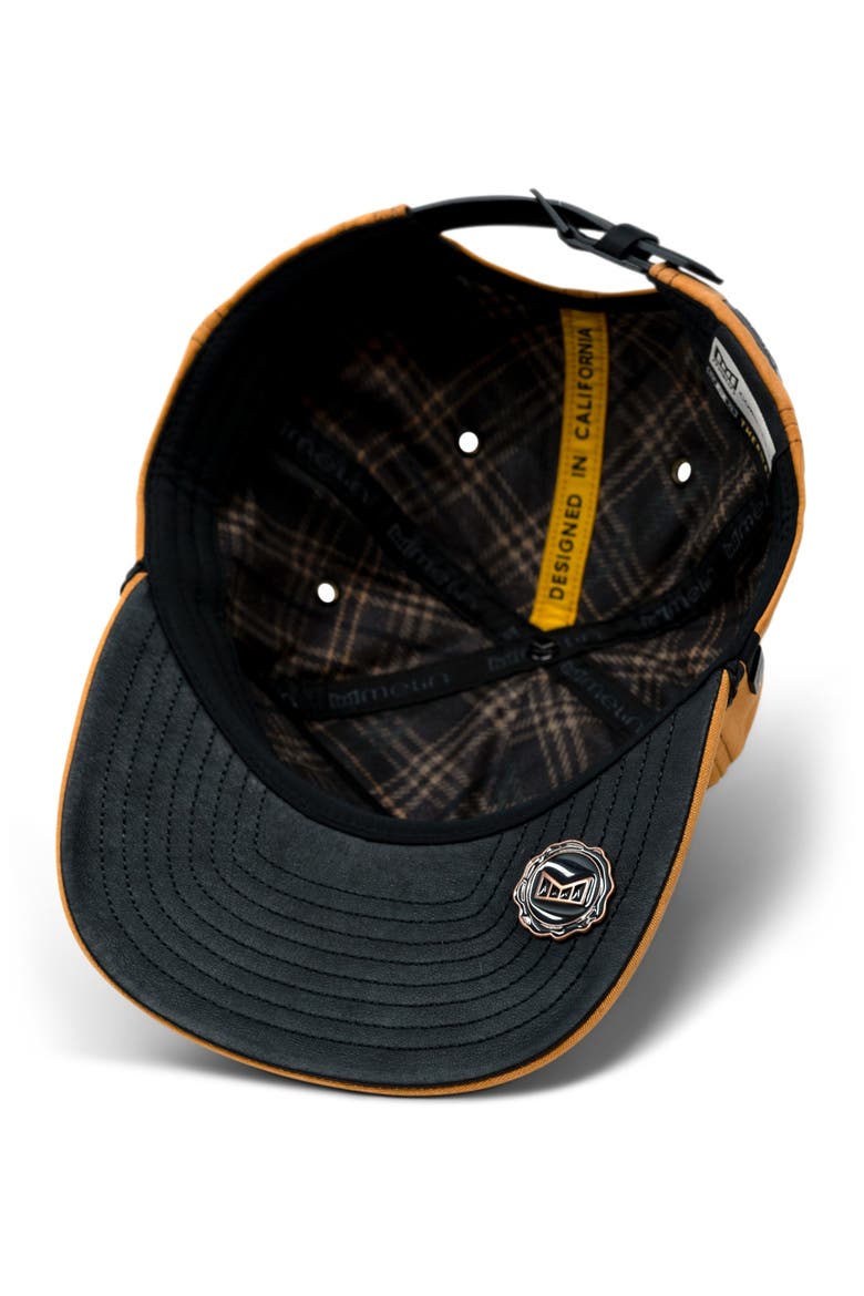 Coronado Brick Thermal Unstructured Wax'd Strapback Hat, Alternate, color, BRITISH KHAKI