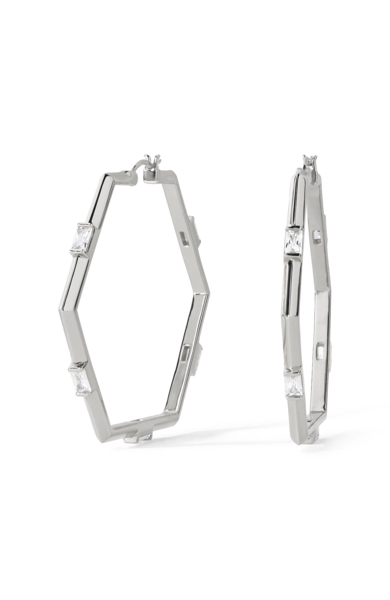 Sterling Silver/White CZ