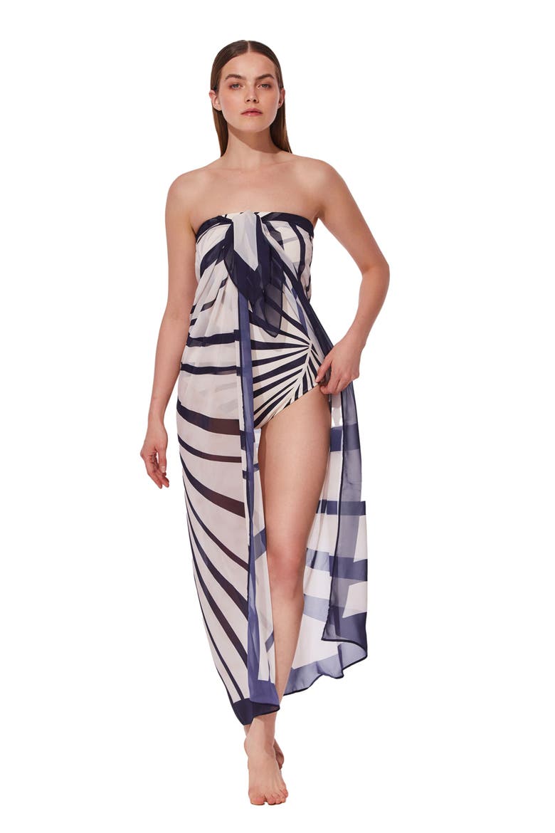 Desert Queen Pareo Cover-Up, Main, color, Smoke-Cream