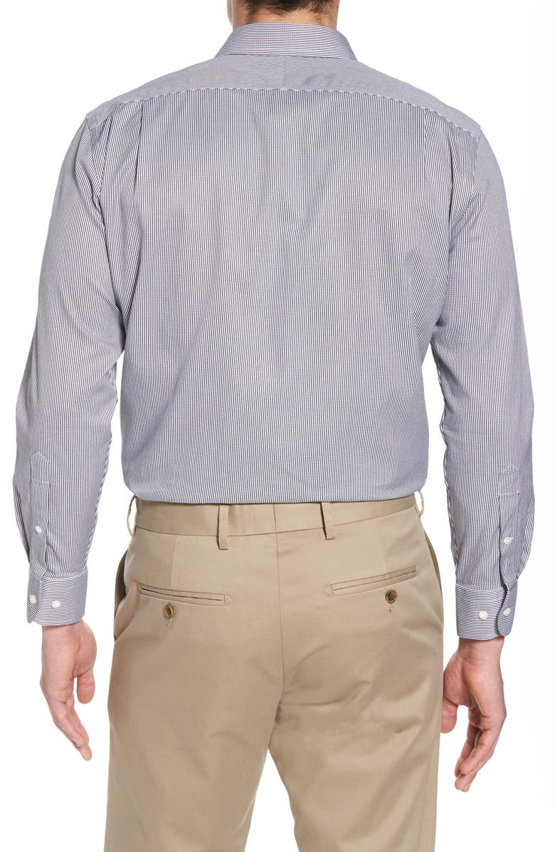 NORDSTROM MEN'S SHOP Smartcare<sup>™</sup> Trim Fit Stripe Dress Shirt, Alternate, color, 