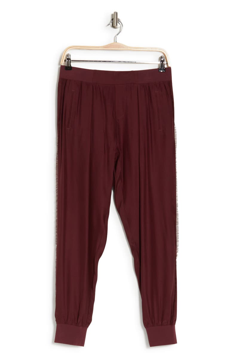 ATM Anthony Thomas Melillo Fringe Silk Pull-On Pants, Alternate, color, 