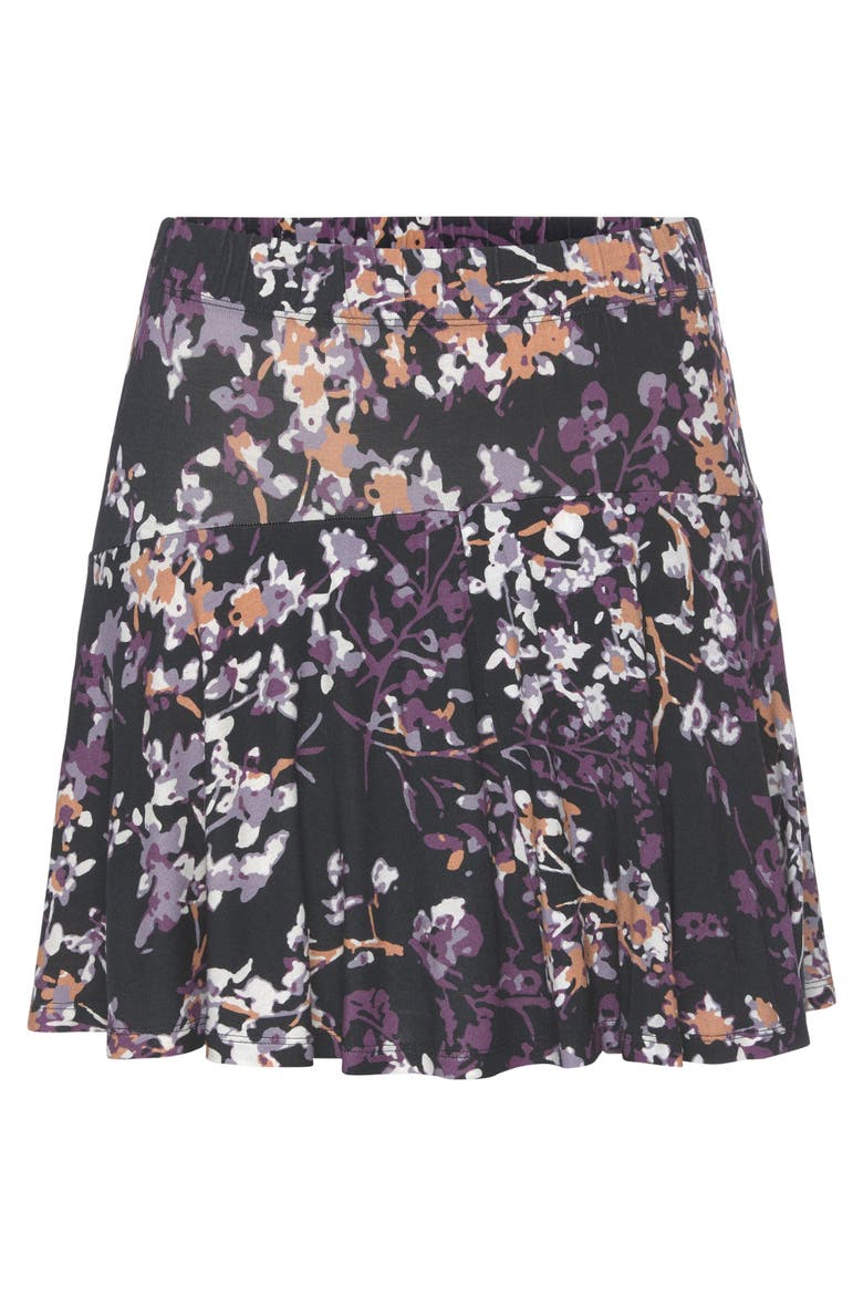 Floral Print Skort, Alternate, color, Black Multi